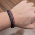 Amethyst Stein Lederarmband Damen Unisex Uniqal